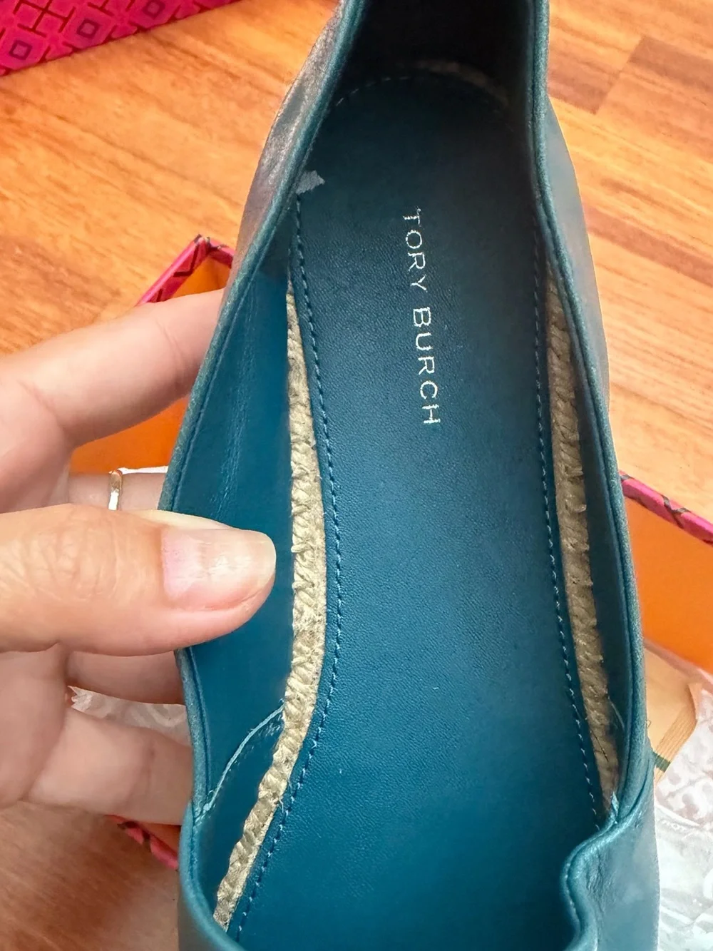 Tory Burch leather espadrille